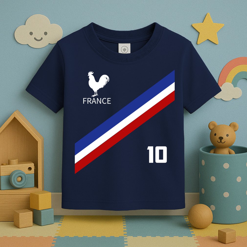 France Jersey Number Ten Soccer French Futbol Club Toddler T-Shirt