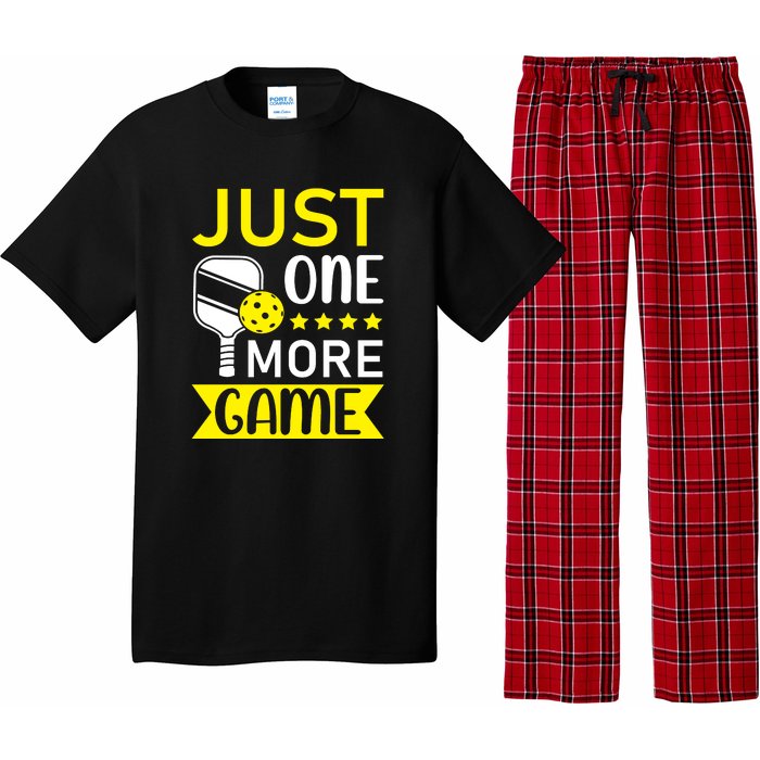 Funny Just One More Game Gift For Sport Fan Pickleball Team Pajama Set