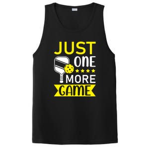 Funny Just One More Game Gift For Sport Fan Pickleball Team PosiCharge Competitor Tank