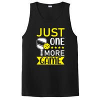 Funny Just One More Game Gift For Sport Fan Pickleball Team PosiCharge Competitor Tank