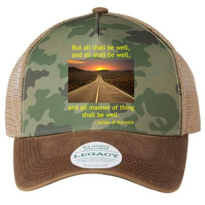 Funny Julian Of Norwich All Shall Be Well Christian Heaven Hope Legacy Tie Dye Trucker Hat