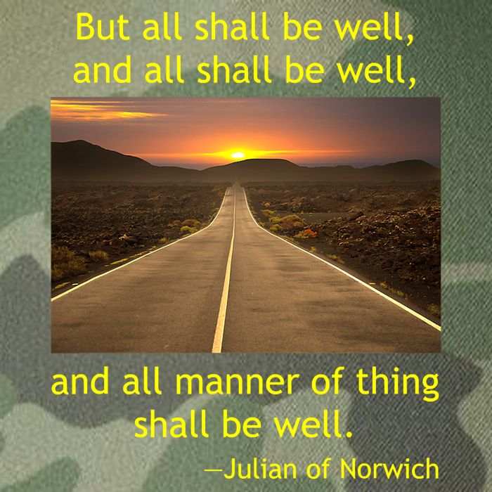 Funny Julian Of Norwich All Shall Be Well Christian Heaven Hope Legacy Tie Dye Trucker Hat