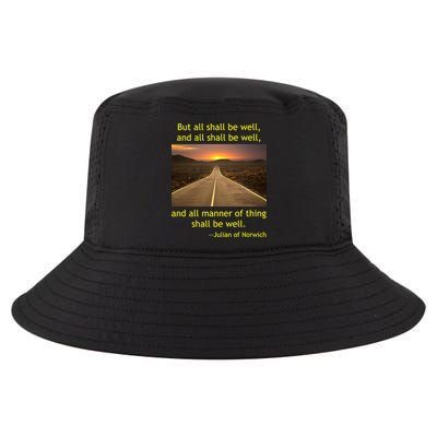 Funny Julian Of Norwich All Shall Be Well Christian Heaven Hope Cool Comfort Performance Bucket Hat