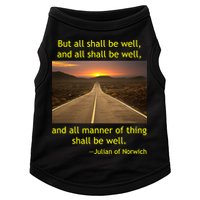 Funny Julian Of Norwich All Shall Be Well Christian Heaven Hope Doggie Tank