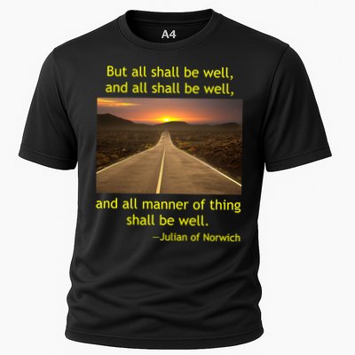 Funny Julian Of Norwich All Shall Be Well Christian Heaven Hope Performance Shirt