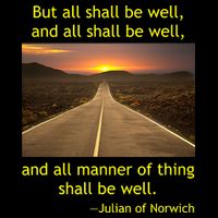 Funny Julian Of Norwich All Shall Be Well Christian Heaven Hope Sustainable Bucket Hat
