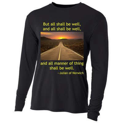 Funny Julian Of Norwich All Shall Be Well Christian Heaven Hope Cooling Performance Long Sleeve Crew