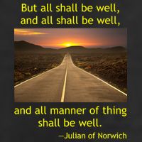 Funny Julian Of Norwich All Shall Be Well Christian Heaven Hope 25L Jumbo Tote