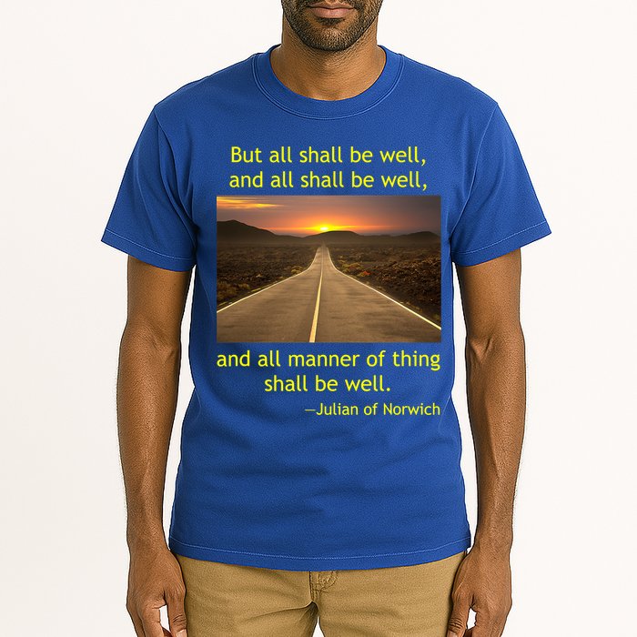 Funny Julian Of Norwich All Shall Be Well Christian Heaven Hope Tall T-Shirt