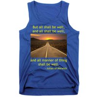 Funny Julian Of Norwich All Shall Be Well Christian Heaven Hope Tank Top