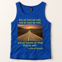 Funny Julian Of Norwich All Shall Be Well Christian Heaven Hope Tank Top
