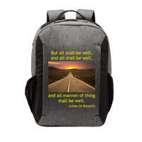 Funny Julian Of Norwich All Shall Be Well Christian Heaven Hope Vector Backpack