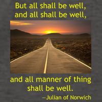 Funny Julian Of Norwich All Shall Be Well Christian Heaven Hope Vector Backpack