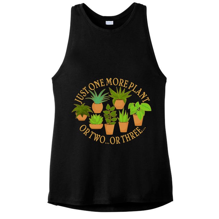 Funny Just One More Plant Or Two Or Three Ladies PosiCharge Tri-Blend Wicking Tank