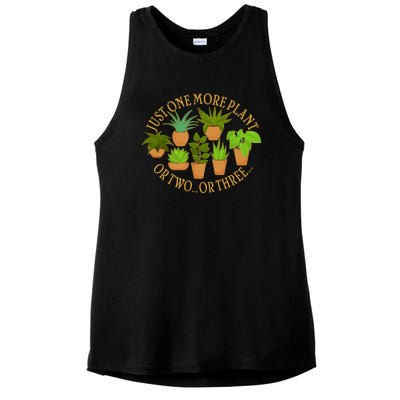 Funny Just One More Plant Or Two Or Three Ladies PosiCharge Tri-Blend Wicking Tank