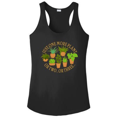 Funny Just One More Plant Or Two Or Three Ladies PosiCharge Competitor Racerback Tank