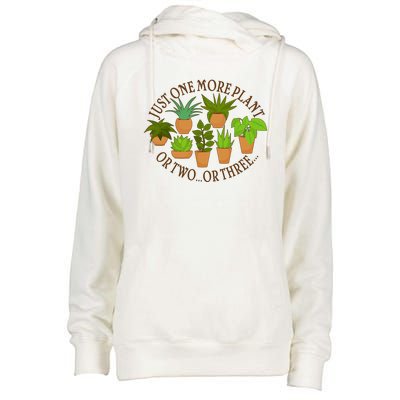 Funny Just One More Plant Or Two Or Three Womens Funnel Neck Pullover Hood