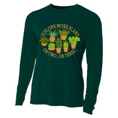 Funny Just One More Plant Or Two Or Three Cooling Performance Long Sleeve Crew