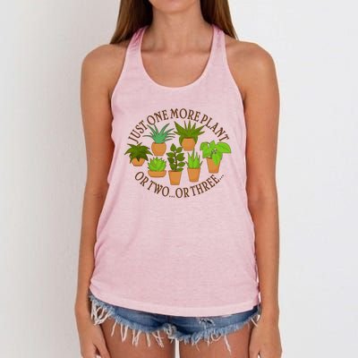 Funny Just One More Plant Or Two Or Three Women's Knotted Racerback Tank