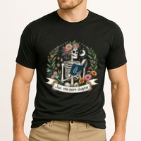 Funny Just One More Chapter Floral Book Lover Reading Design Performance Shirt