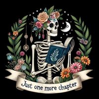 Funny Just One More Chapter Floral Book Lover Reading Design Performance Shirt