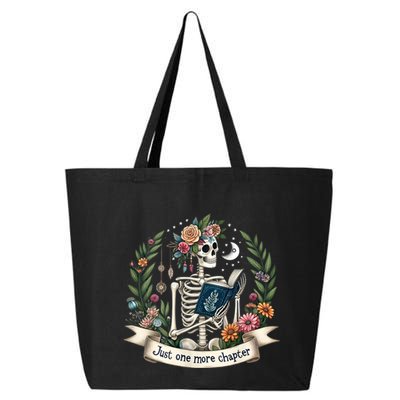 Funny Just One More Chapter Floral Book Lover Reading Design 25L Jumbo Tote
