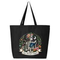Funny Just One More Chapter Floral Book Lover Reading Design 25L Jumbo Tote
