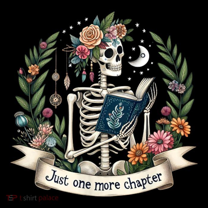 Funny Just One More Chapter Floral Book Lover Reading Design Toddler Sweatshirt