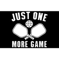 Funny Just One More Game Pickleball Player Gift Pickleballers Bumper Sticker