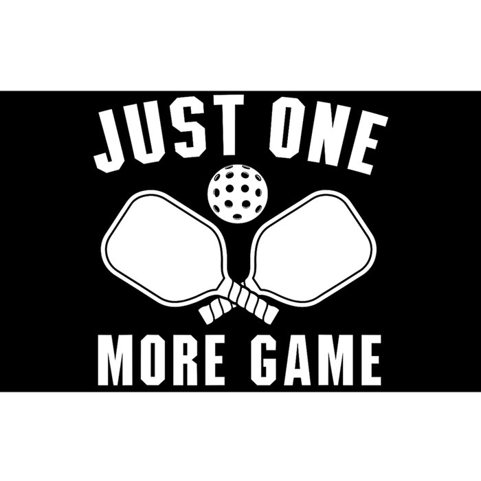 Funny Just One More Game Pickleball Player Gift Pickleballers Bumper Sticker