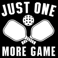 Funny Just One More Game Pickleball Player Gift Pickleballers 16 in Basic Backpack