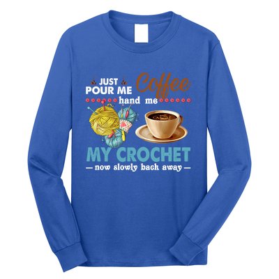 Funny Just One More Row Seamstress Knitter Crocheting Lover Gift Long Sleeve Shirt