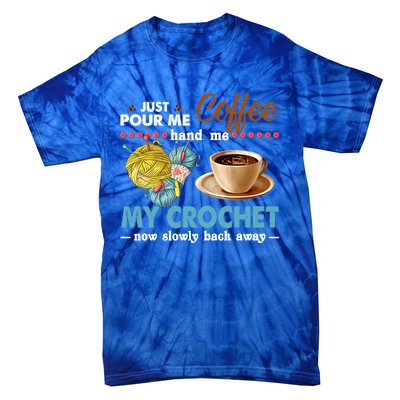 Funny Just One More Row Seamstress Knitter Crocheting Lover Gift Tie-Dye T-Shirt