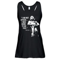 Feminist Joan Of Arc Am Not Afraid I Was Born Do This St. Ladies Essential Flowy Tank