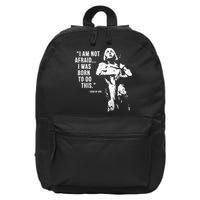 Feminist Joan Of Arc Am Not Afraid I Was Born Do This St. 16 in Basic Backpack