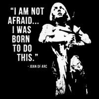 Feminist Joan Of Arc Am Not Afraid I Was Born Do This St. 16 in Basic Backpack
