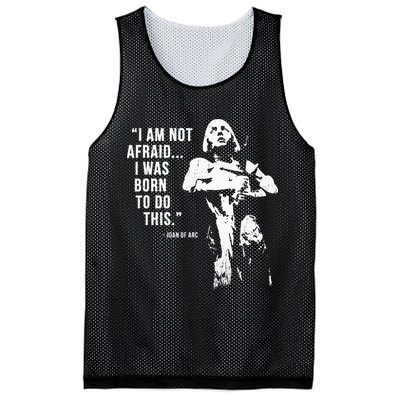 Feminist Joan Of Arc Am Not Afraid I Was Born Do This St. Mesh Reversible Basketball Jersey Tank