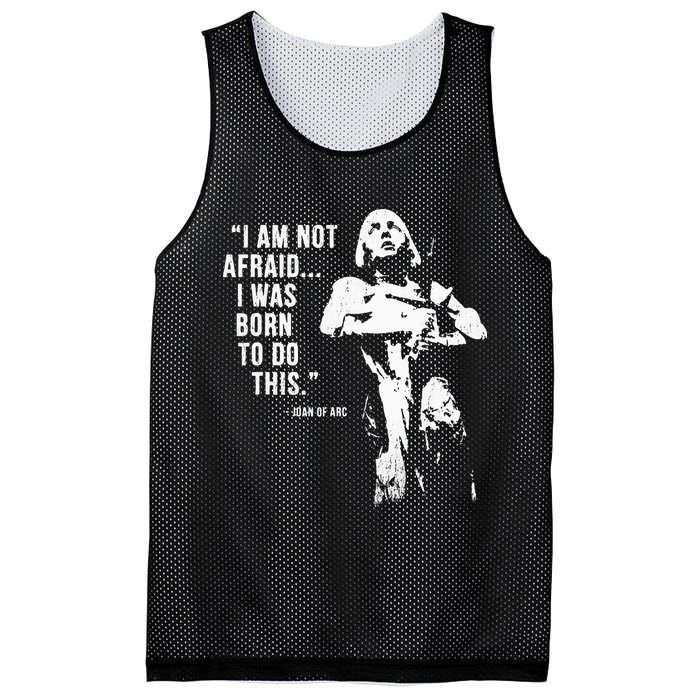 Feminist Joan Of Arc Am Not Afraid I Was Born Do This St. Mesh Reversible Basketball Jersey Tank