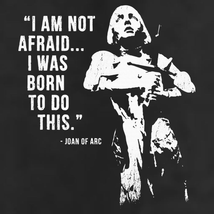 Feminist Joan Of Arc Am Not Afraid I Was Born Do This St. Trucker Hat