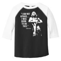 Feminist Joan Of Arc Am Not Afraid I Was Born Do This St. Toddler Fine Jersey T-Shirt