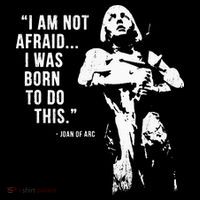 Feminist Joan Of Arc Am Not Afraid I Was Born Do This St. Short Acrylic Beanie