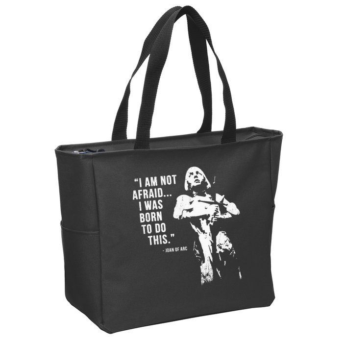 Feminist Joan Of Arc Am Not Afraid I Was Born Do This St. Zip Tote Bag
