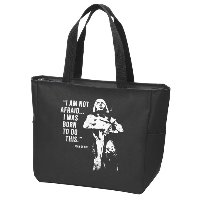 Feminist Joan Of Arc Am Not Afraid I Was Born Do This St. Zip Tote Bag