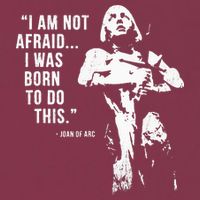 Feminist Joan Of Arc Am Not Afraid I Was Born Do This St. 16oz Travel Tumbler