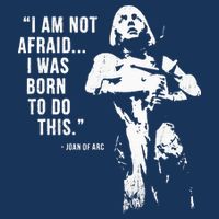 Feminist Joan Of Arc Am Not Afraid I Was Born Do This St. Infant Baby Jersey Bodysuit