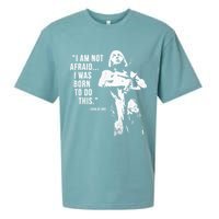 Feminist Joan Of Arc Am Not Afraid I Was Born Do This St. Sueded Cloud Jersey T-Shirt