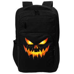 Funny Jack O Lantern Face Pumpkin Scary Halloween Gift Impact Tech Backpack