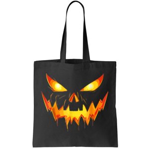 Funny Jack O Lantern Face Pumpkin Scary Halloween Gift Tote Bag