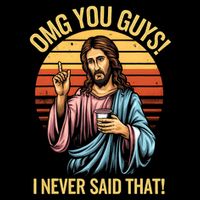 Funny Jesus Omg You Guys I Never Said That City Backpack