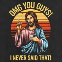 Funny Jesus Omg You Guys I Never Said That Adult Drive Performance Visor
